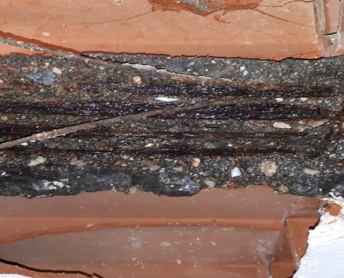 Que es la Aluminosis. Viga afectada