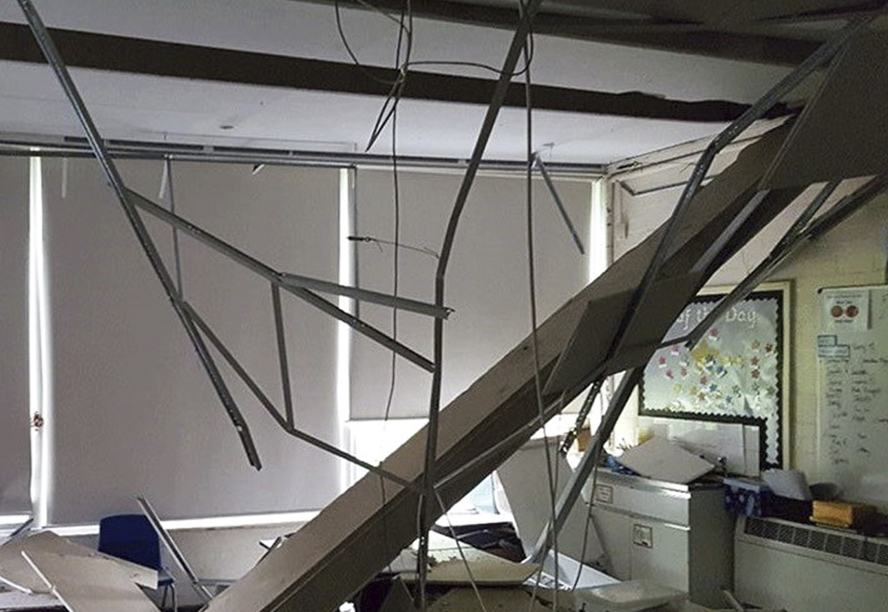 Rotura de un techo Hormigón celular reforzado curado en autoclave RAAC