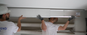 vigas extensibles de aluminio EXTEND-SYSTEM. Limpieza y Sencillez de instalación