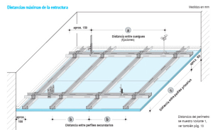 falso techo de aluminio en la construcción